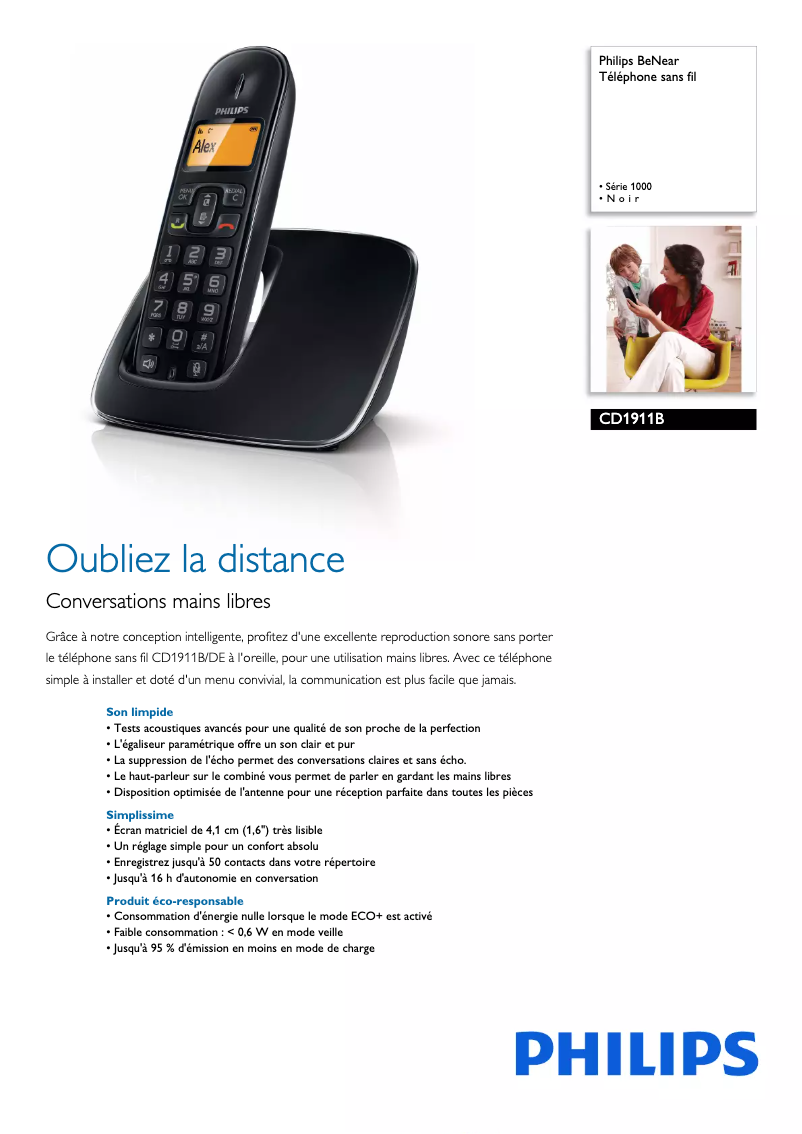 Imagen de la primera página del manual del dispositivo BeNear CD1911B