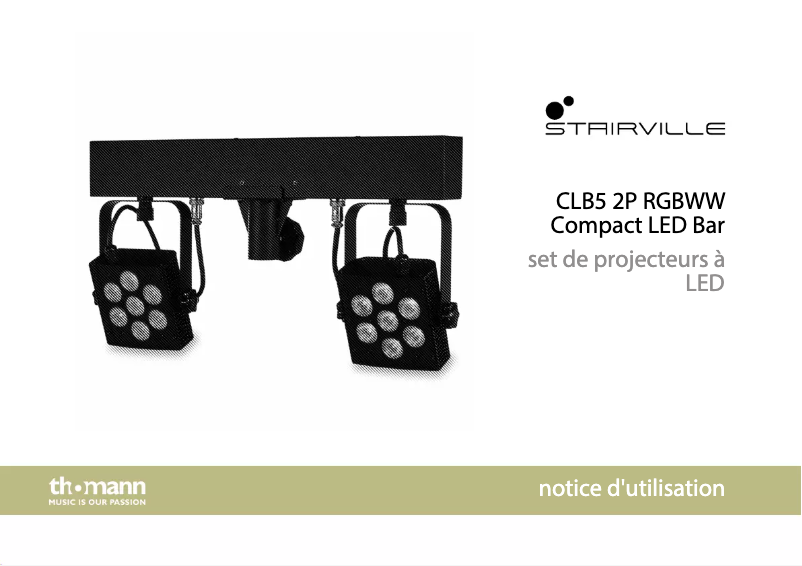 Image de la première page du manuel de l'appareil Compact LED Bar CLB5 2P RGBWW