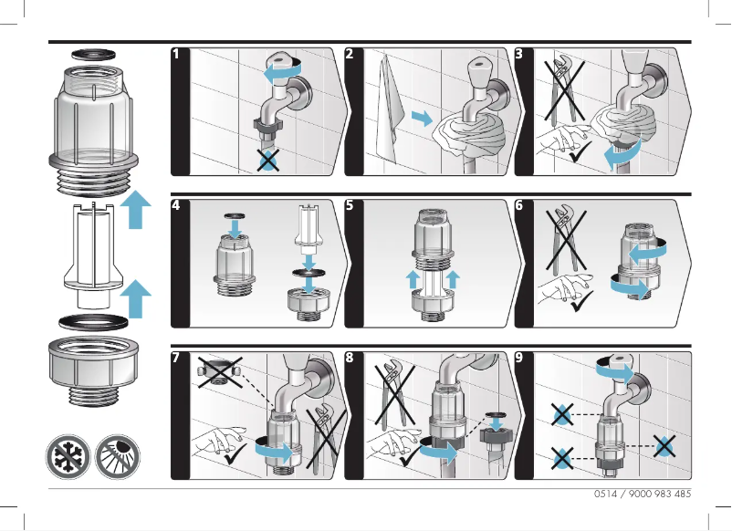 Page n°1 - Guide d'installation Siemens WM12T460IN