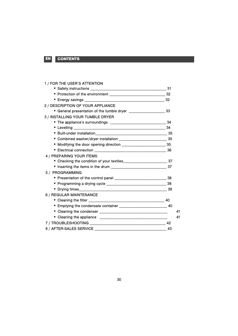 Page 1 de la notice Manuel utilisateur Fagor SF80CB