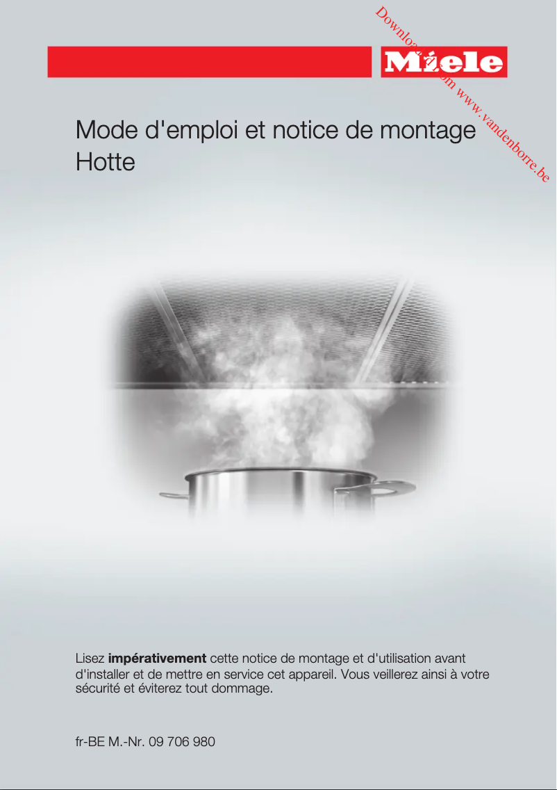 Page n°1 - Manuel utilisateur Miele DA5966 W