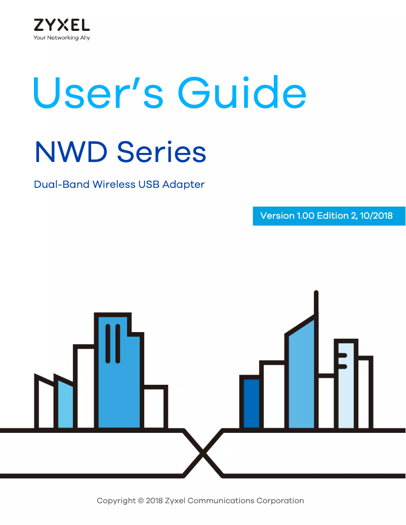 Page 1 de la notice Manuel utilisateur ZyXEL NWD6605