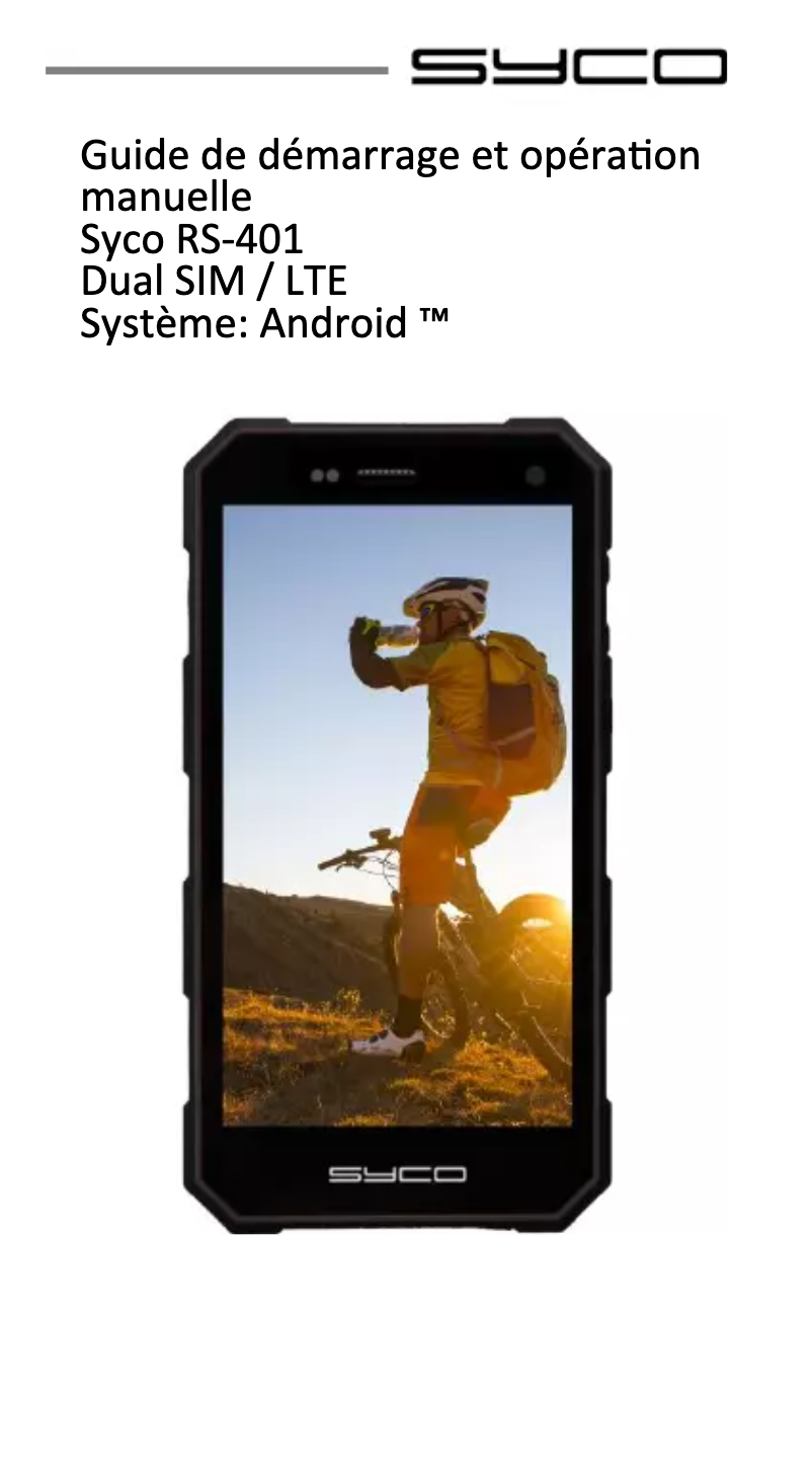 Image de la première page du manuel de l'appareil RS-401