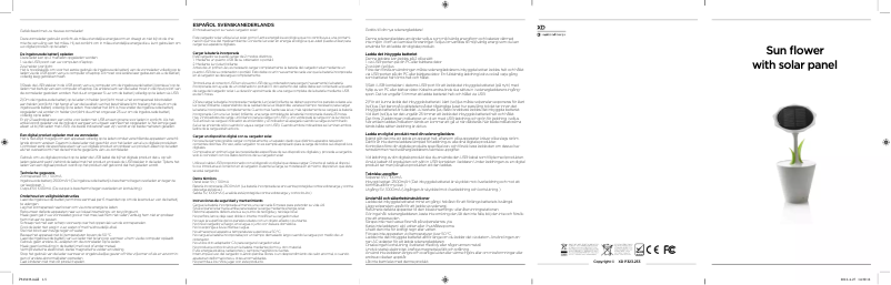 Page 1 de la notice Manuel utilisateur XD-Design P323.233