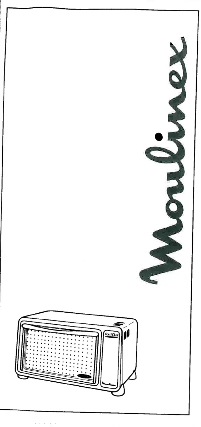 Page 1 de la notice Manuel utilisateur Moulinex Optichef BH6