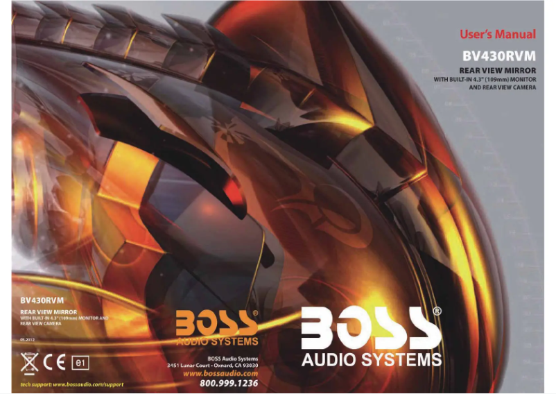 Page 1 de la notice Manuel utilisateur Boss BV430RVM