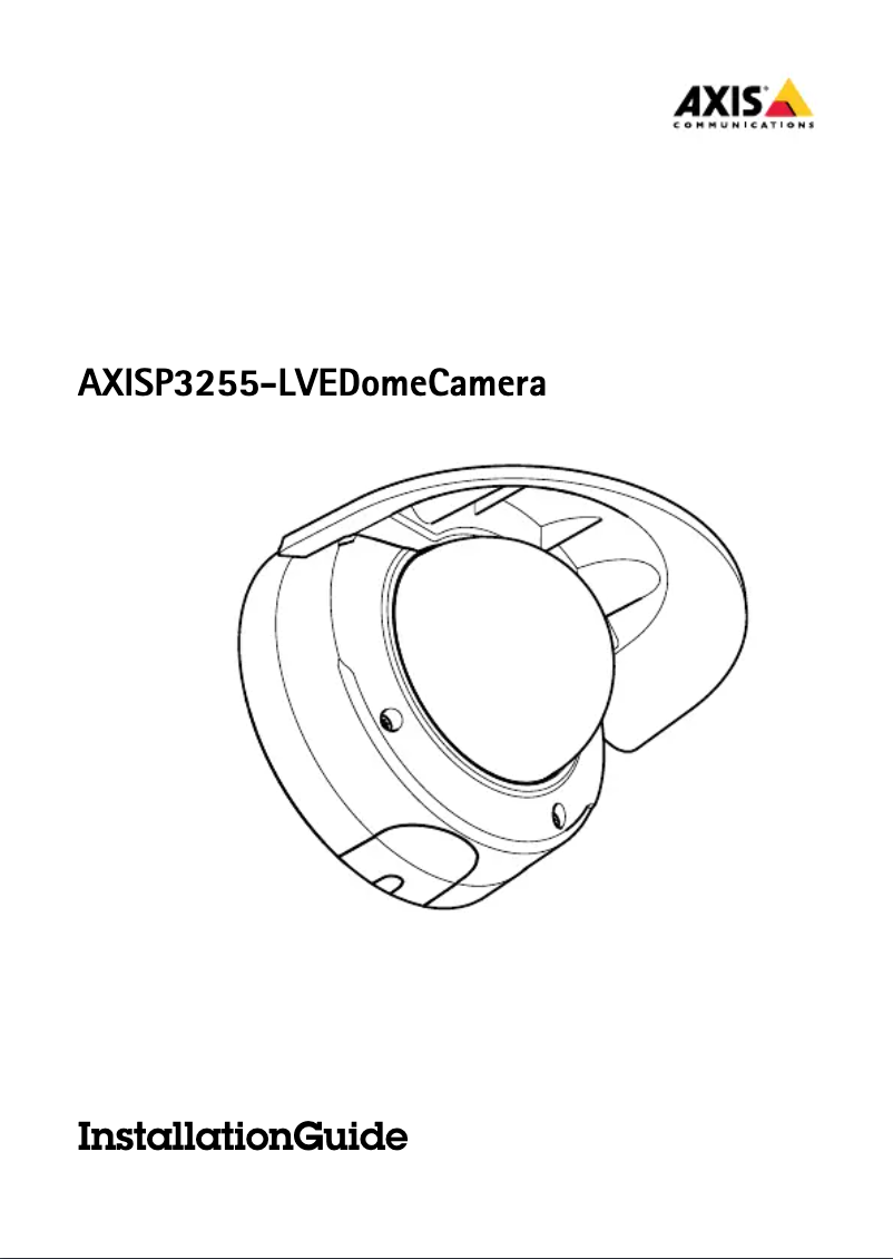 Image de la première page du manuel de l'appareil P3255-LVE