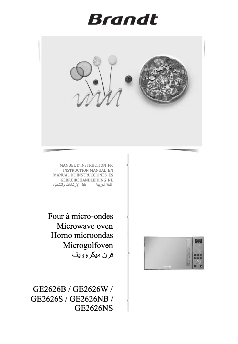 Page 1 de la notice Manuel utilisateur Brandt GE2626B