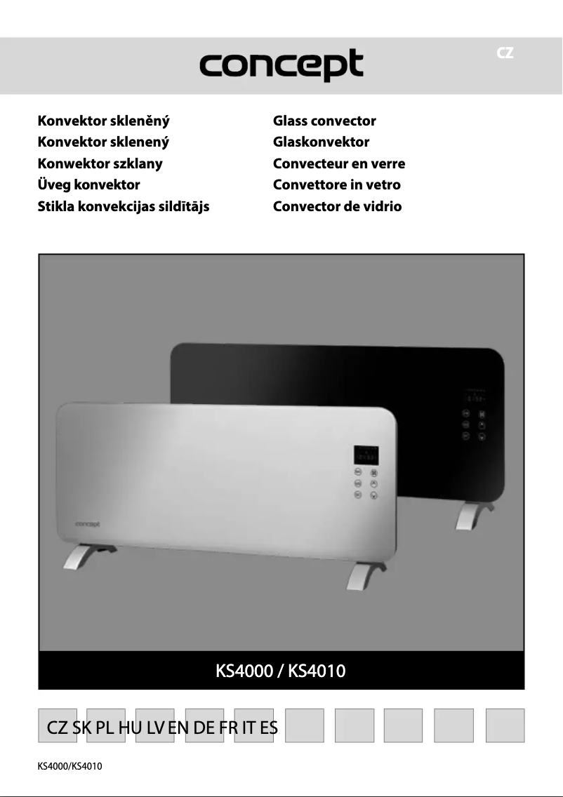 Page 1 de la notice Manuel utilisateur Concept KS4000