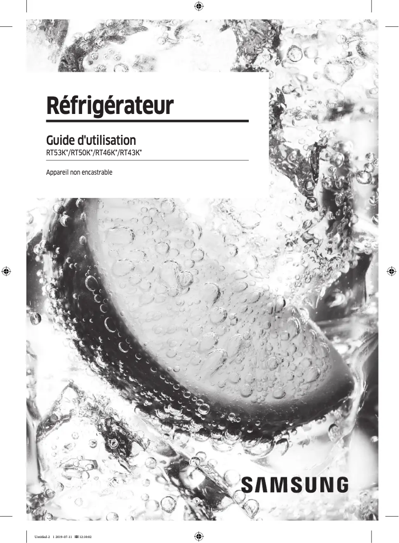 Page n°1 - Manuel utilisateur Samsung RT53K6530SL