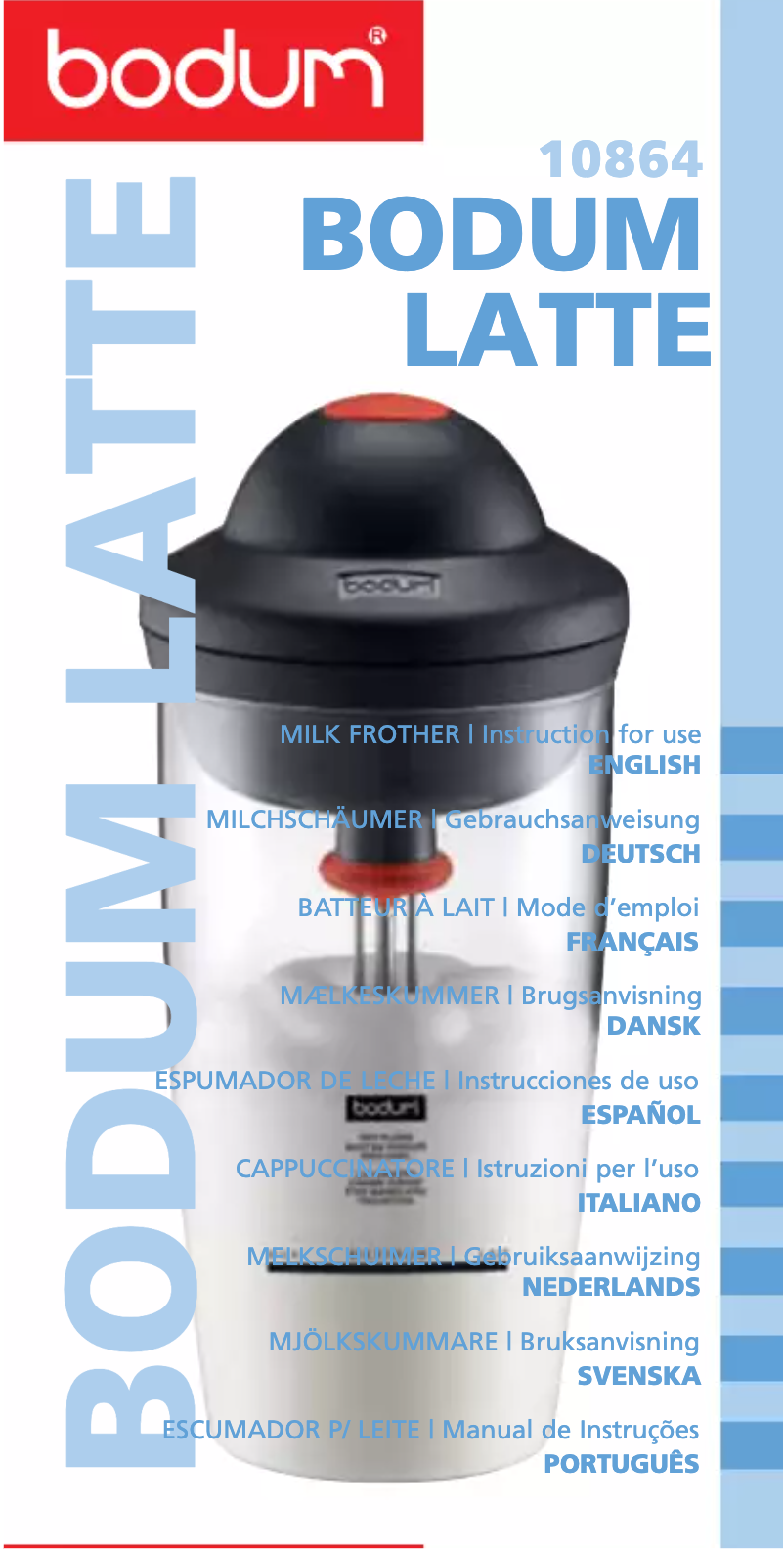 Page n°1 - Manuel utilisateur Bodum Latte