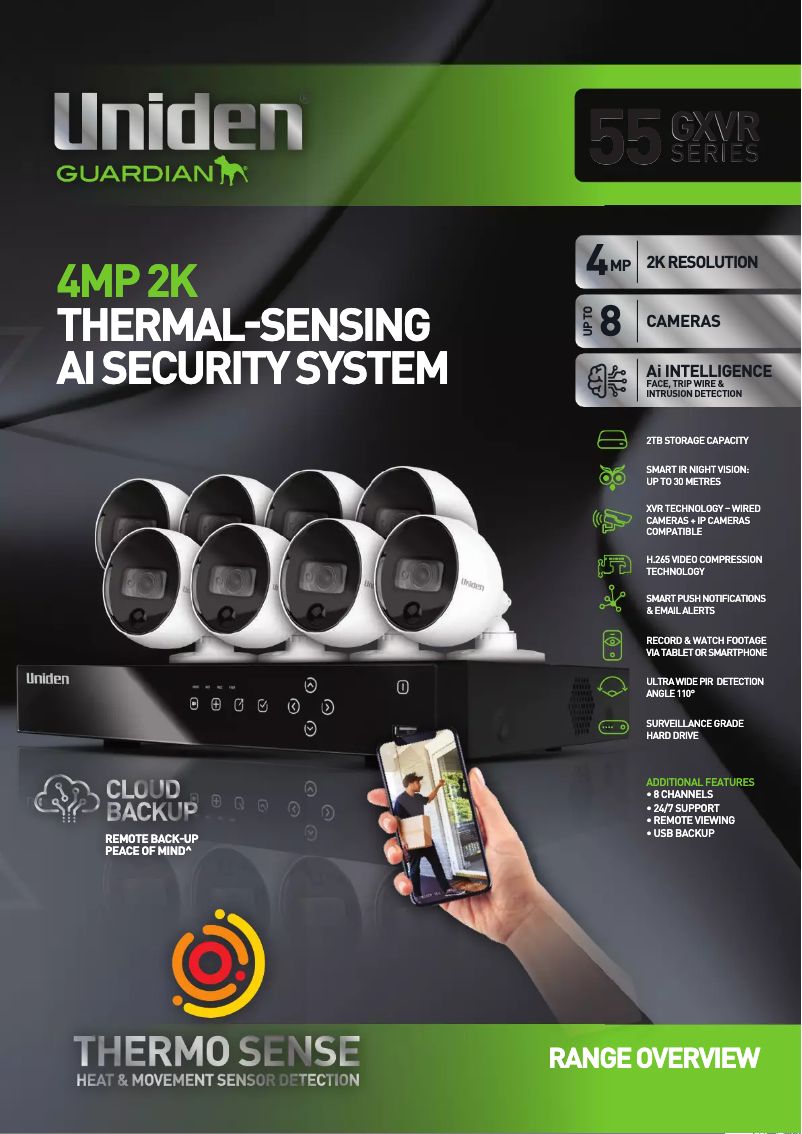 Page n°1 - Brochure Uniden GXVR55840