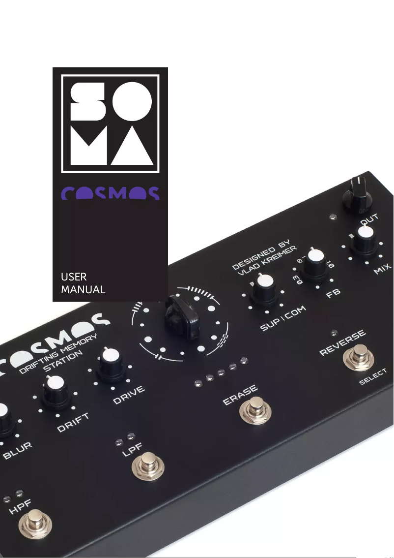 Page 1 de la notice Manuel utilisateur Soma Cosmos