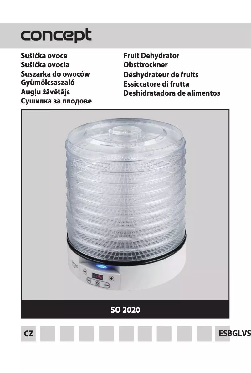 Image de la première page du manuel de l'appareil SO2020