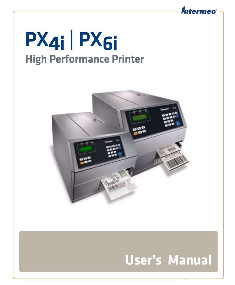 Page 1 de la notice Manuel utilisateur Intermec EasyCoder PX6i