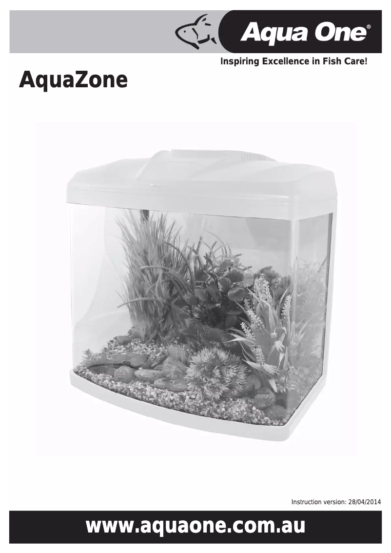 Image de la première page du manuel de l'appareil AquaZone