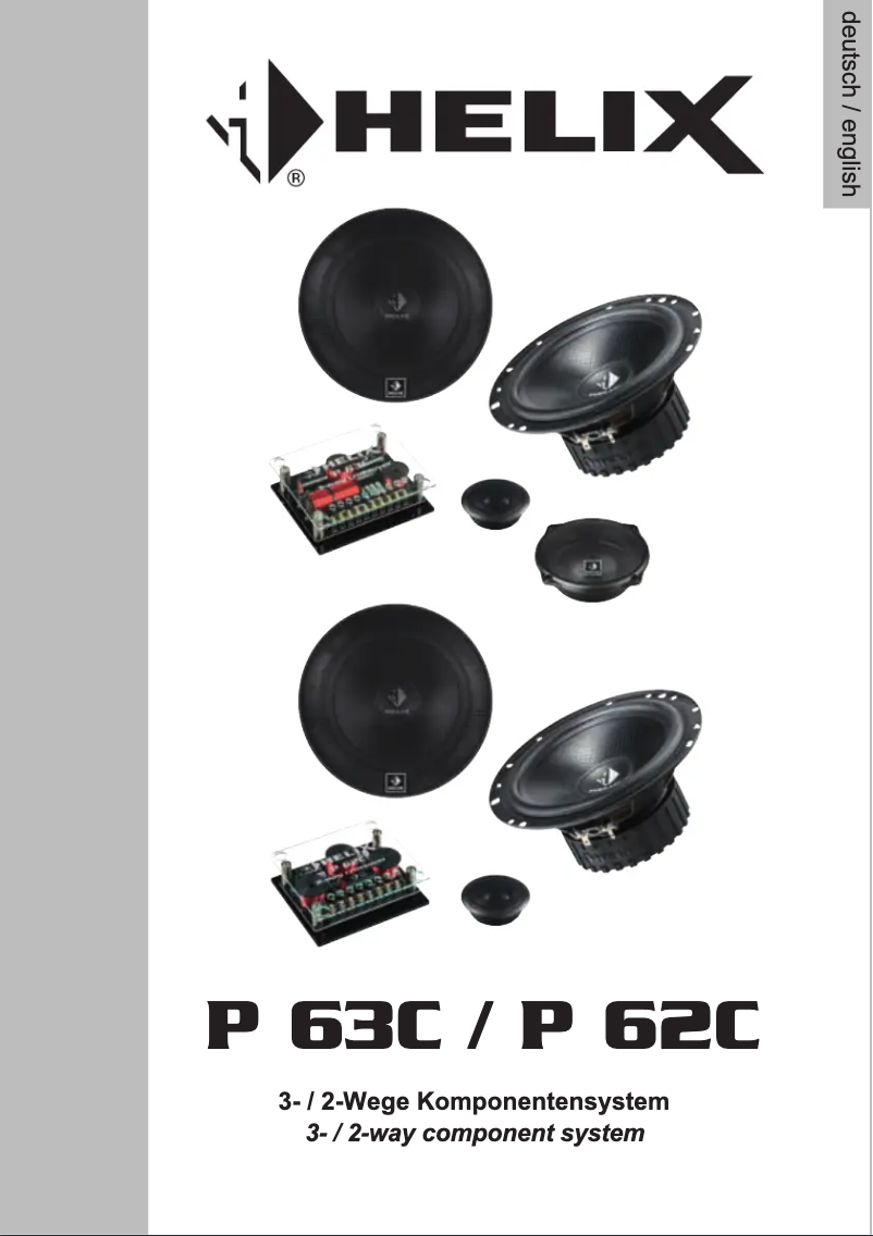 Page 1 de la notice Manuel utilisateur Helix P 62C