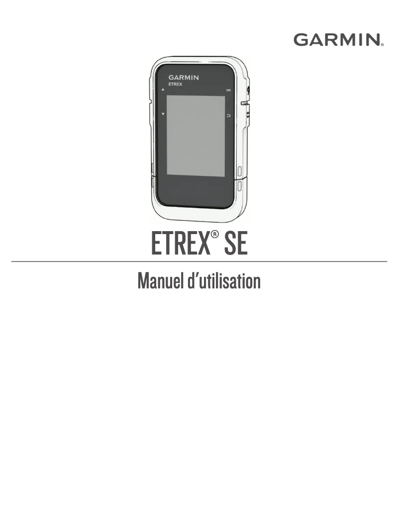 Image de la première page du manuel de l'appareil eTrex SE