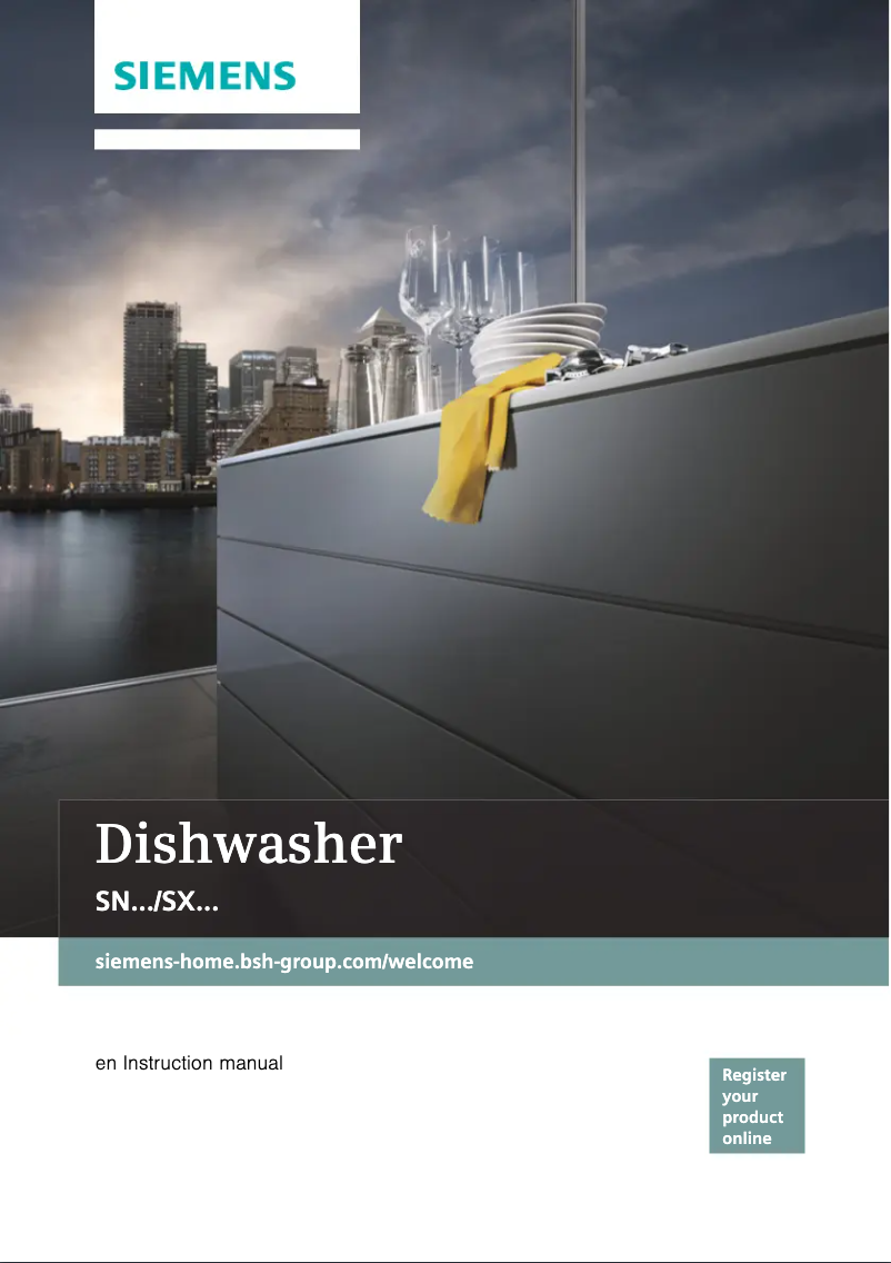Page n°1 - Manuel d'utilisation et d'entretien Siemens SN678D01TG