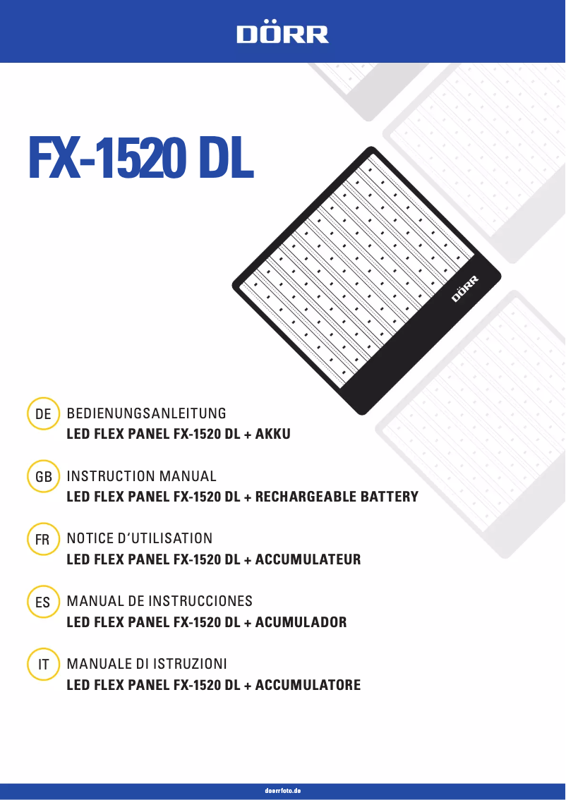 Page n°1 - Manuel utilisateur Dörr FX-1520 DL