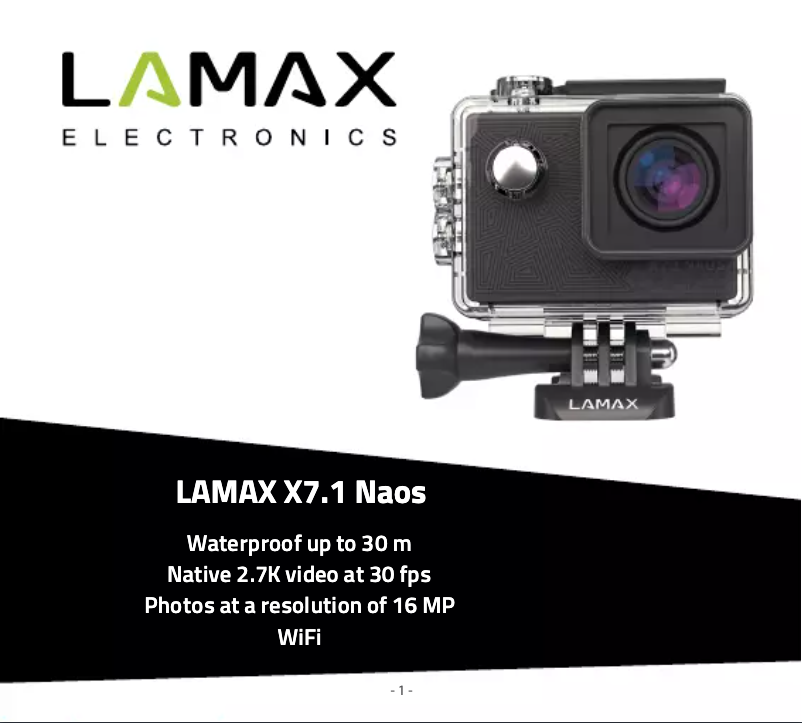 Página 1 del manual Manual de usuario Lamax X7.1 Naos