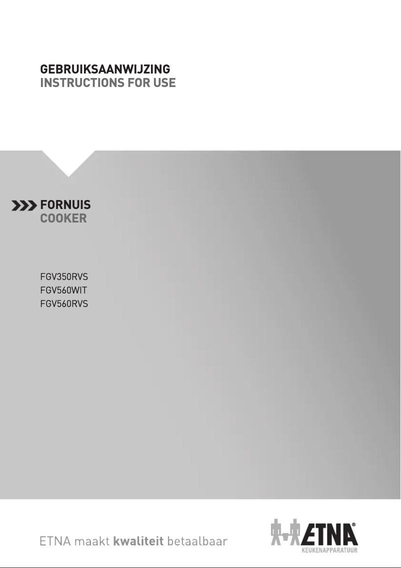 Page 1 de la notice Manuel utilisateur Etna FGV460RVS
