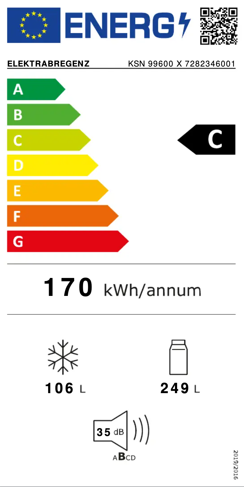 Page n°1 - Manuel utilisateur Elektra Bregenz KSN99600X