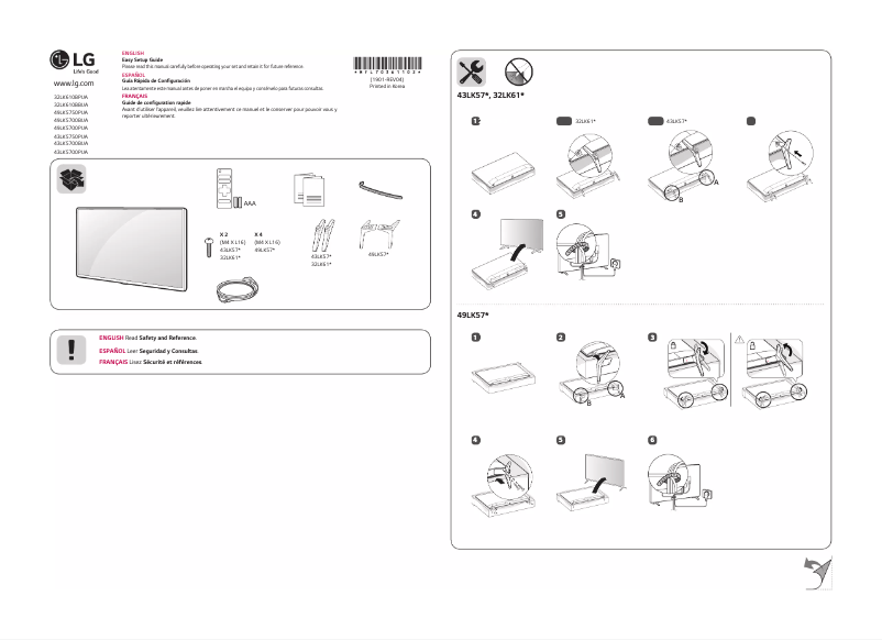 Página 1 del manual Manual de usuario LG 43LK5750PUA