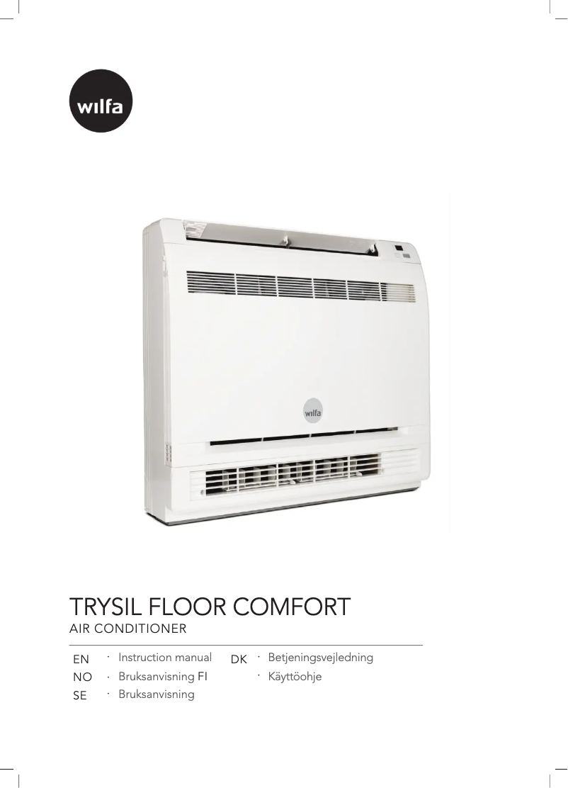 Page 1 de la notice Manuel utilisateur Wilfa Trysil Floor Comfort