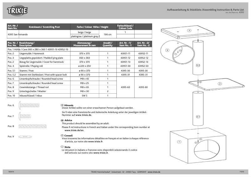 Imagen de la primera página del manual del dispositivo San Fernando
