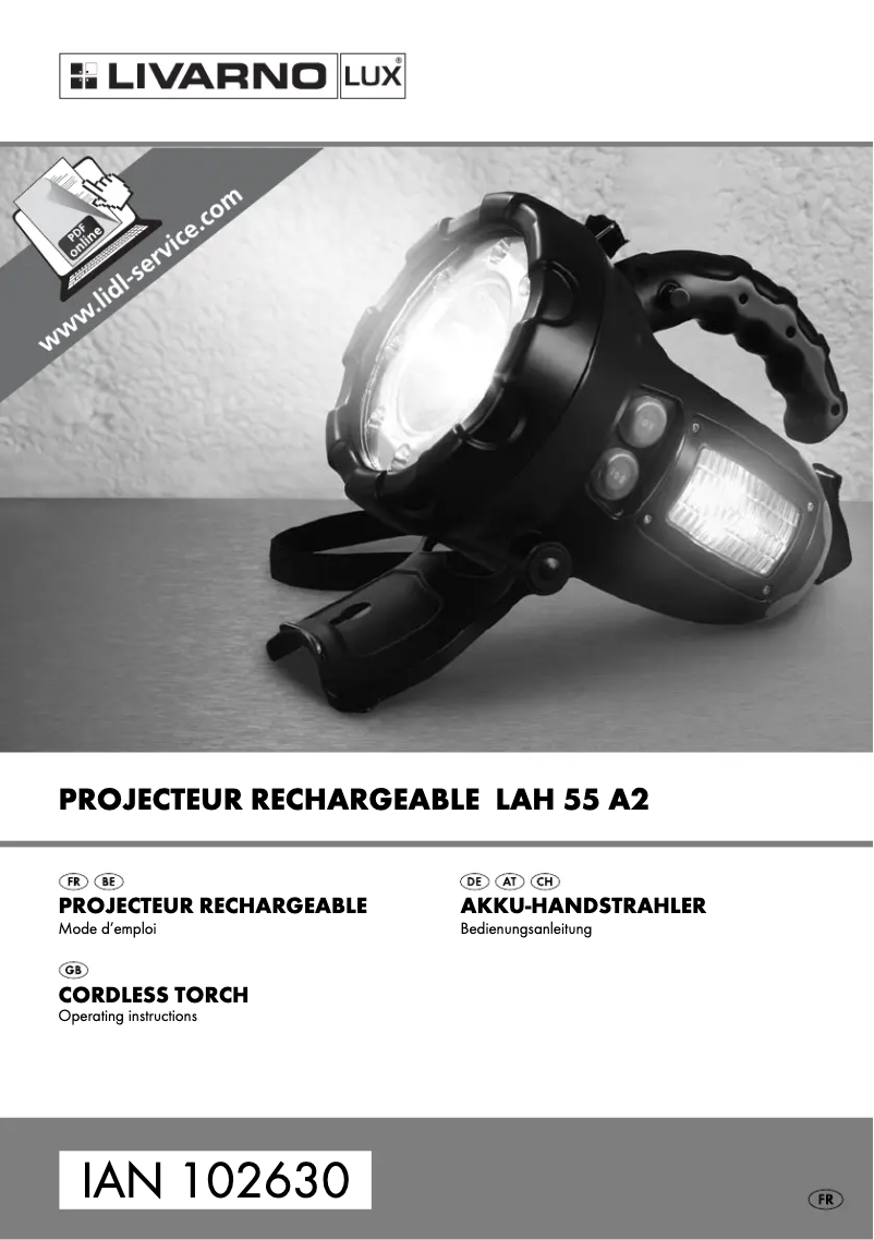 Image de la première page du manuel de l'appareil LAH 55 A2