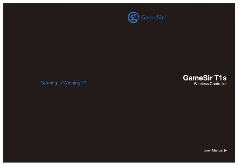 Page 1 de la notice Manuel utilisateur Gamesir T1s