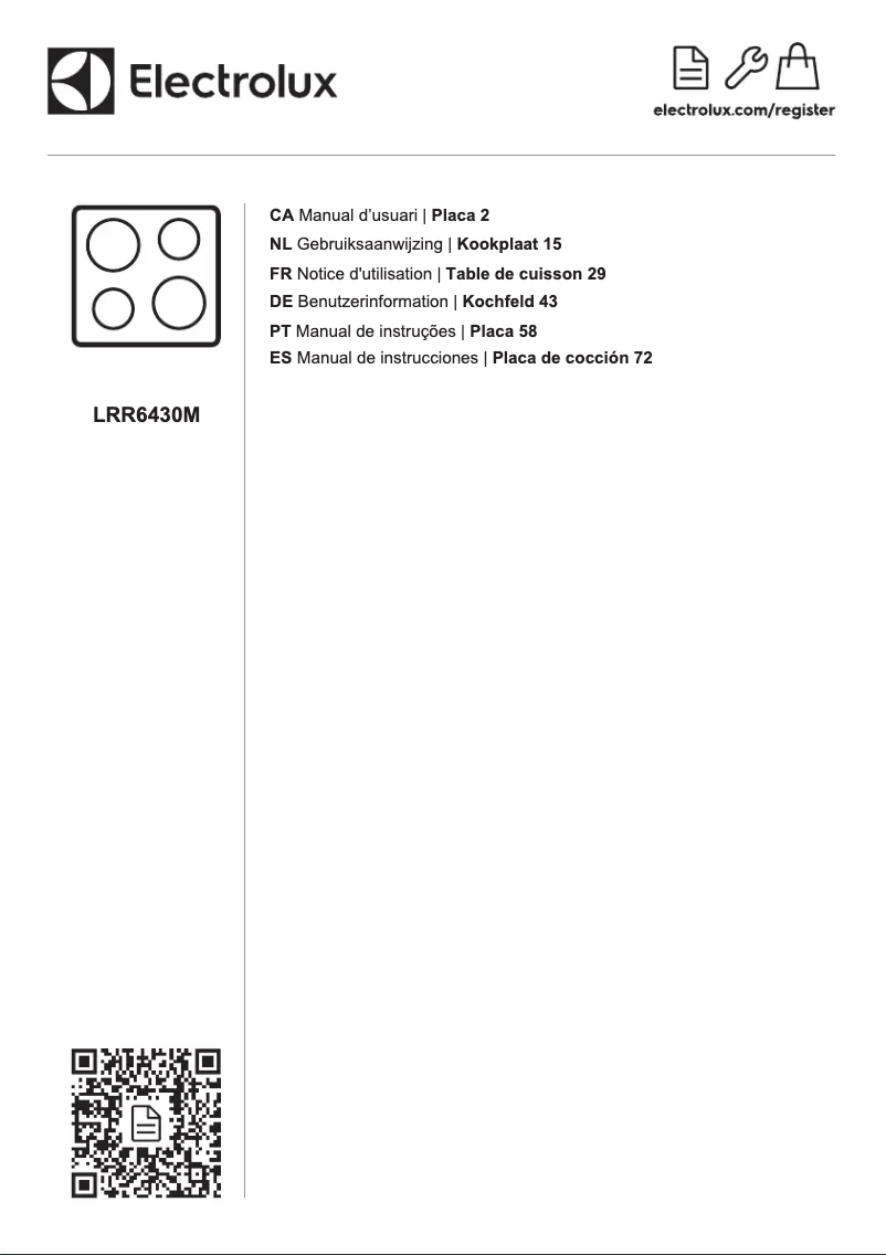 Image de la première page du manuel de l'appareil LRR6430M