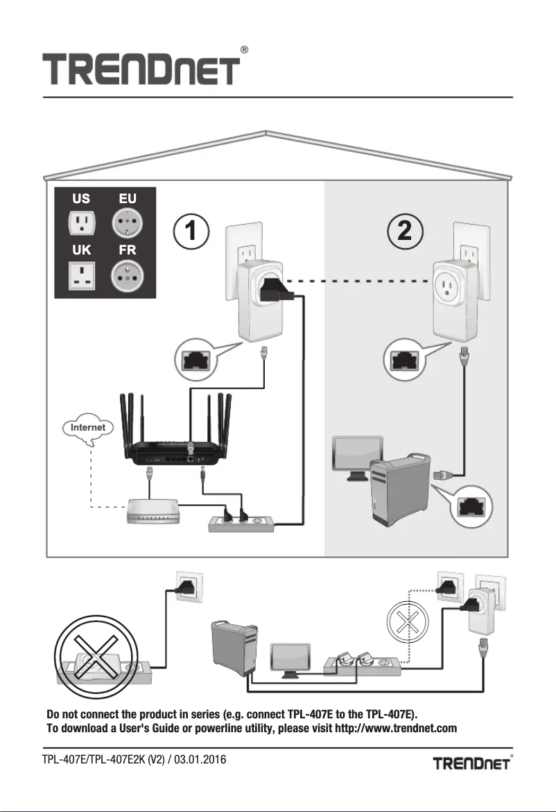 Image de la première page du manuel de l'appareil TPL-407E2K