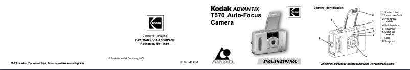 Page n°1 - Manuel utilisateur Kodak Advantix T570