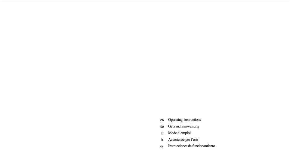 Page 1 de la notice Manuel d'utilisation et d'entretien Siemens ER17153EU