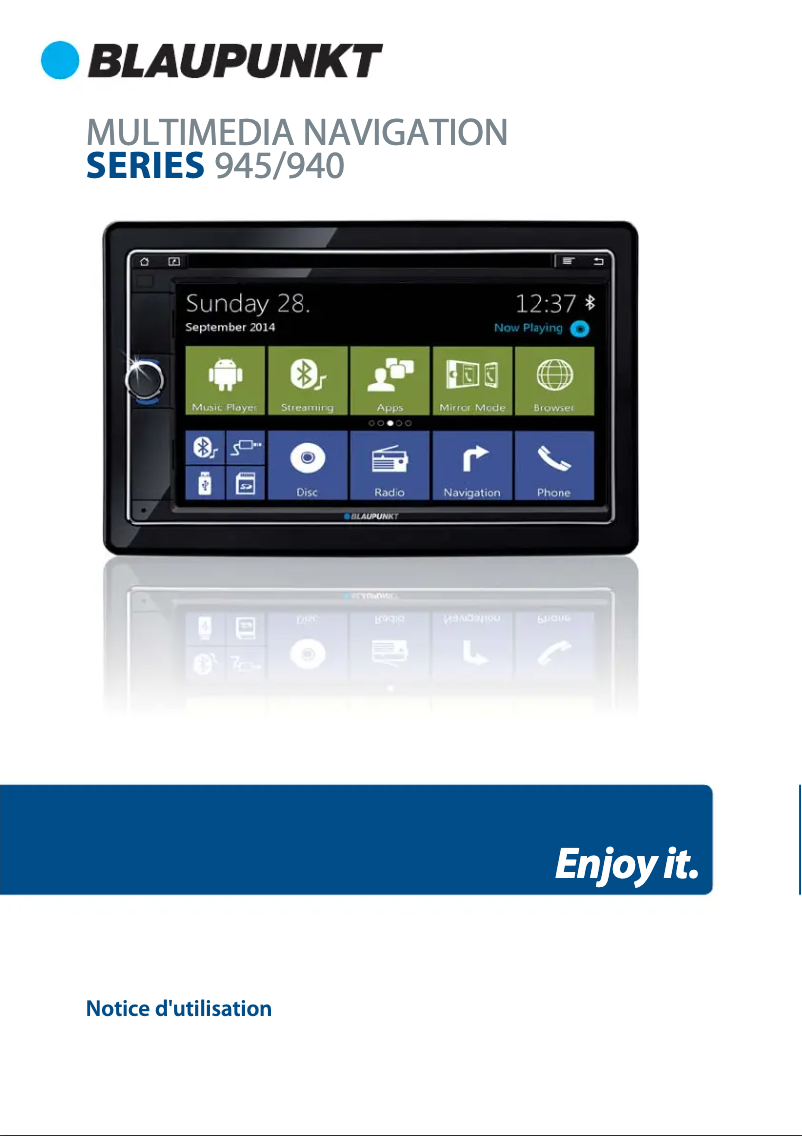 Page 1 de la notice Manuel utilisateur Blaupunkt Series 940
