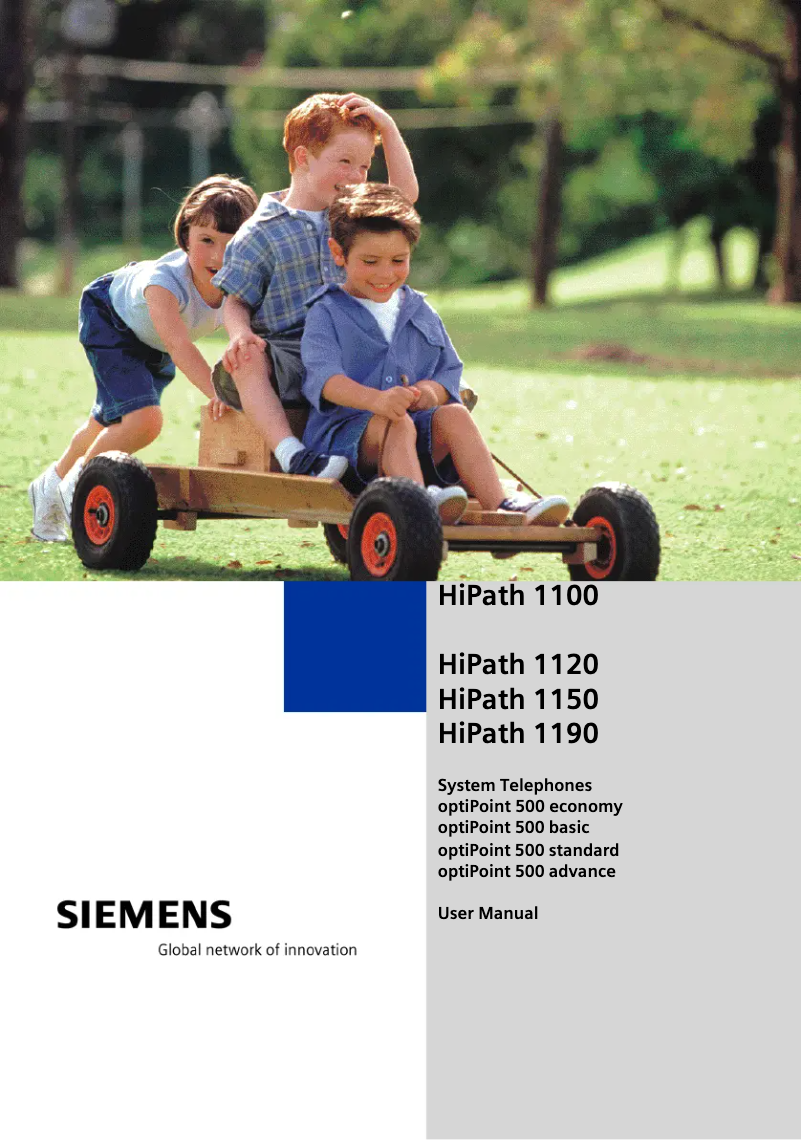 Page 1 de la notice Manuel utilisateur Siemens Hipath 1150