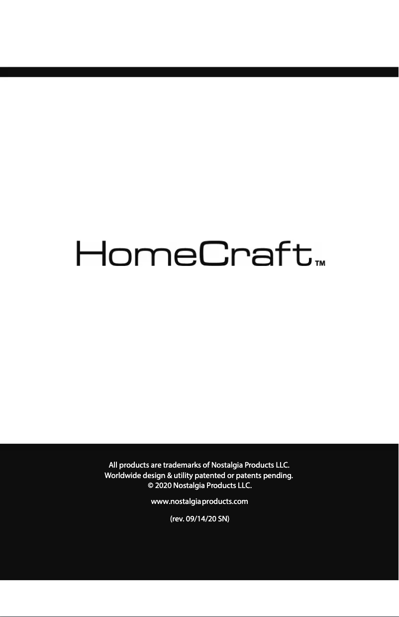 Page n°1 - Manuel utilisateur HomeCraft HCDCM5SB