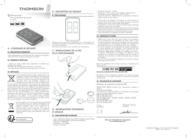 Image de la première page du manuel de l'appareil 510050T