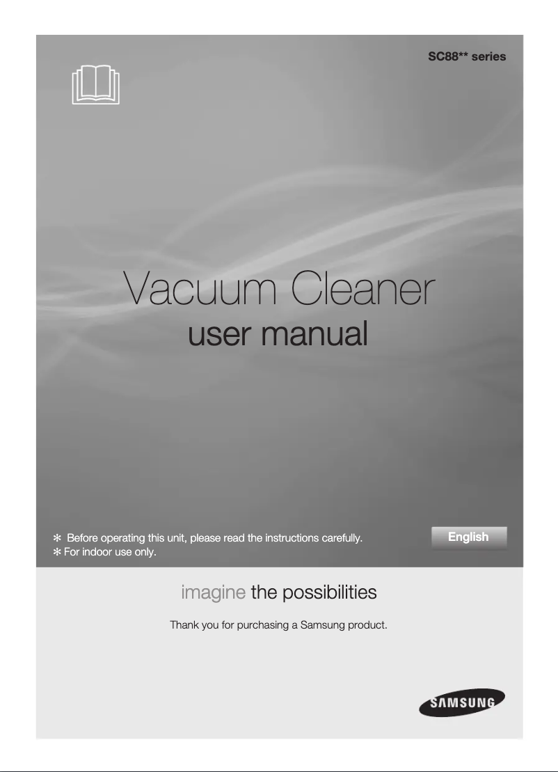 Page 1 de la notice Manuel utilisateur Samsung SC88L0