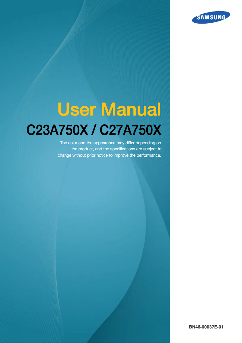 Page n°1 - Manuel utilisateur Samsung C27A750X