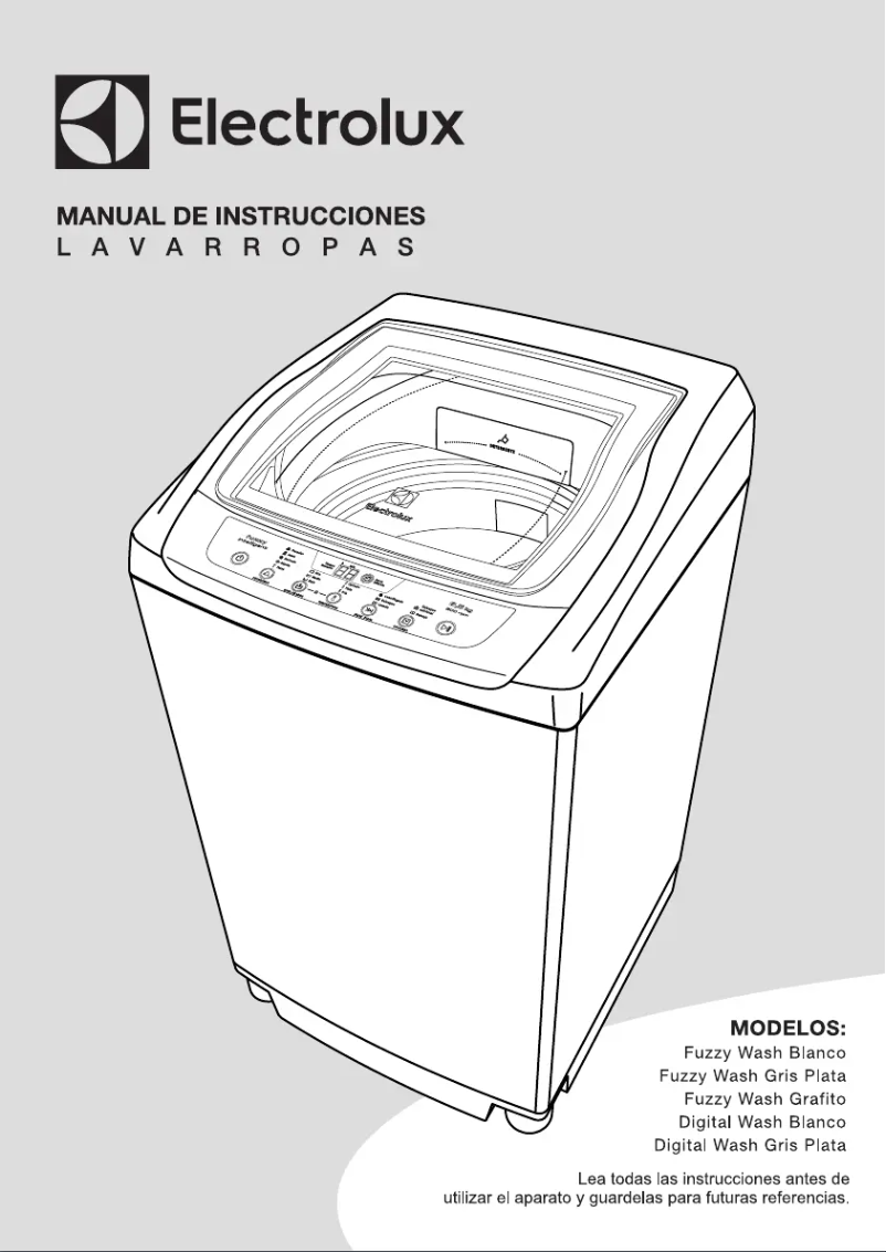 Page 1 de la notice Manuel utilisateur Electrolux Fuzzywash GP