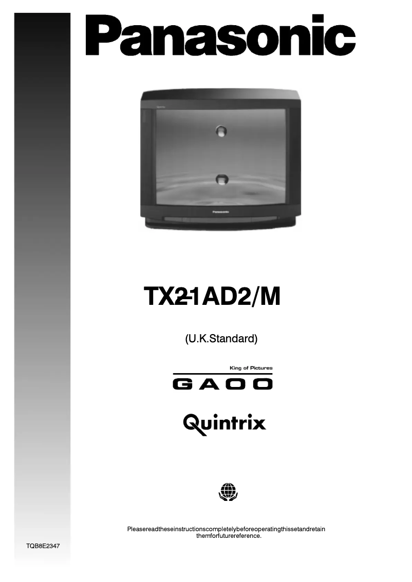 Imagen de la primera página del manual del dispositivo TX-21AD2