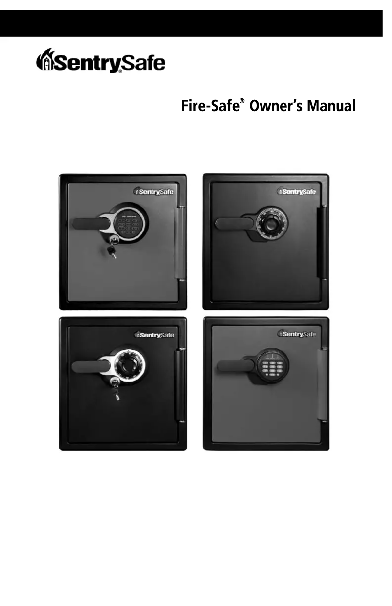 Page n°1 - Manuel utilisateur SentrySafe SF082CS