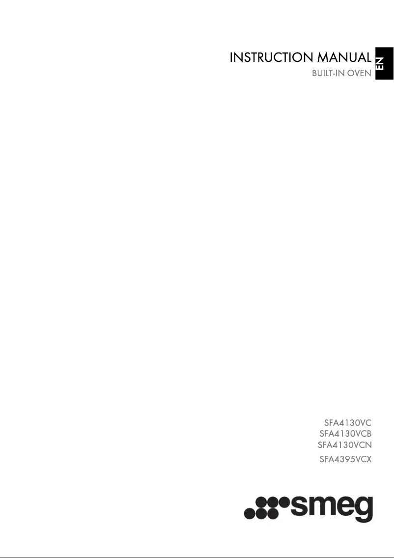 Page 1 de la notice Manuel utilisateur Smeg SFA4130VCN