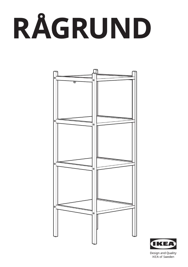 Página 1 del manual Manual de usuario Ikea RÅGRUND 805.494.20