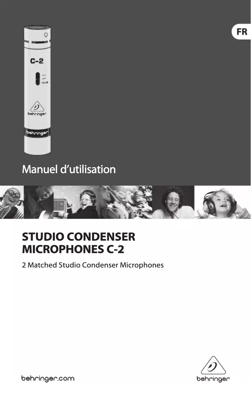 Page n°1 - Manuel utilisateur Behringer C-2