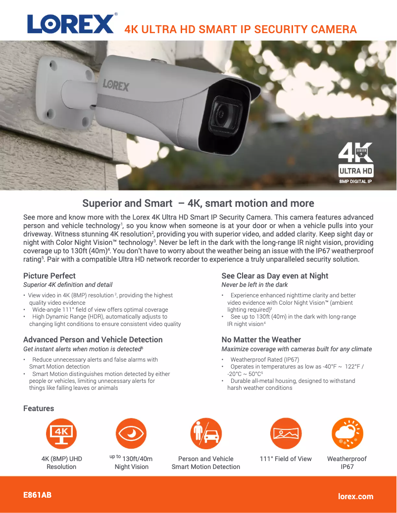 Image de la première page du manuel de l'appareil E861AB-E