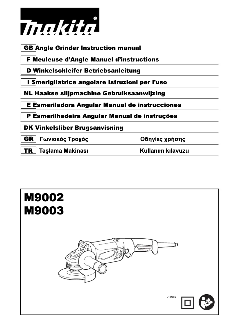 Page 1 de la notice Manuel utilisateur Makita M9003
